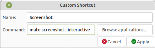 Creating a keyboard shortcut.