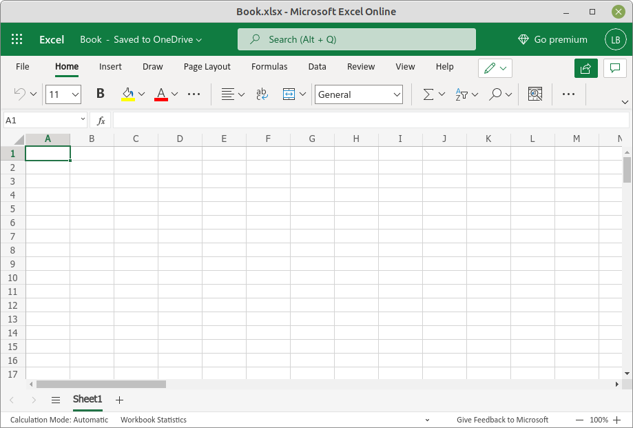 Microsoft Excel as a progressive webapp
