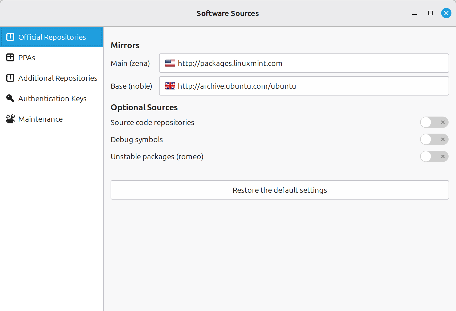 Repository Settings